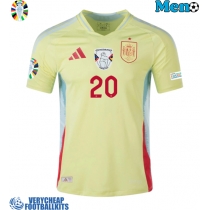 Spain Pedri Gonzalez #20 Replica Away Shirt Euro 2024 Short Sleeve